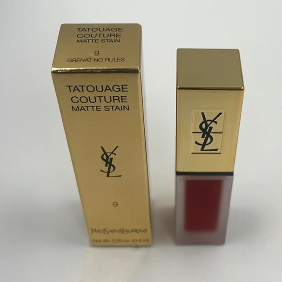 YSL TATOUAGE COUTURE MATTE STAIN 9 GRENAT NO RULES BRAND NEW - Picture 3 of 3